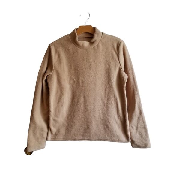 Dazy Tan Fleece Mock Neck Pullover XL  2 0246 - Picture 1 of 5
